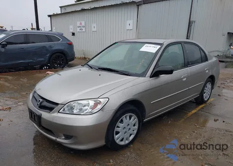 2004 Honda Civic Lx from USA, damaged, VIN JHMES16554S001727